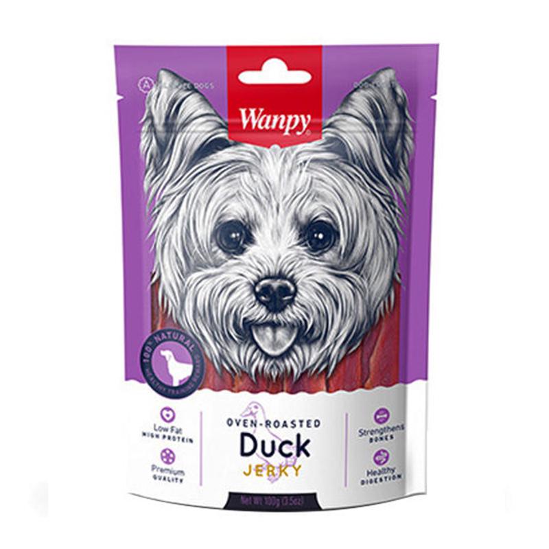 تشویقی سگ ونپی مدل Duck Jerky وزن 100...